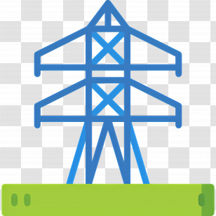 Electrical Transmission - Electric Tower For Power Transmission Transparent PNG
