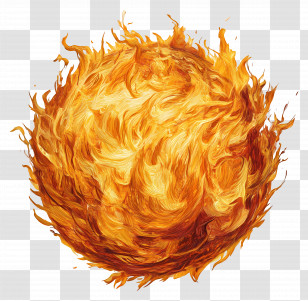 Fireball - Fiery Fireball Illustration Transparent PNG