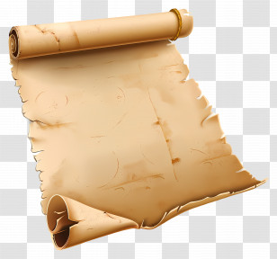 Parchment Scroll - Antique Parchment Scroll Transparent PNG
