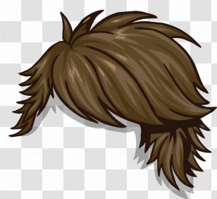 Free: Club Penguin Wig Hair , line cut hair transparent background PNG  clipart 