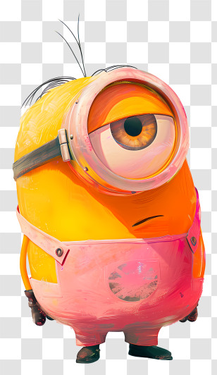 Minion - Animated Yellow Character Design Transparent PNG