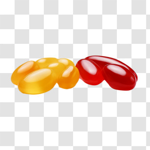 Jelly Beans - Yellow And Red Jellybeans Transparent PNG