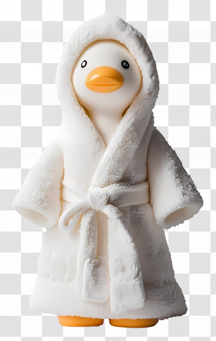 Bathrobe - Duck In White Bathrobe Transparent PNG