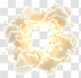 Holy Light - Clouds With Radiant Light Transparent PNG