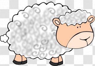 Leicester Longwool Merino Clip Art - Cartoon - Vector Sheep Transparent PNG