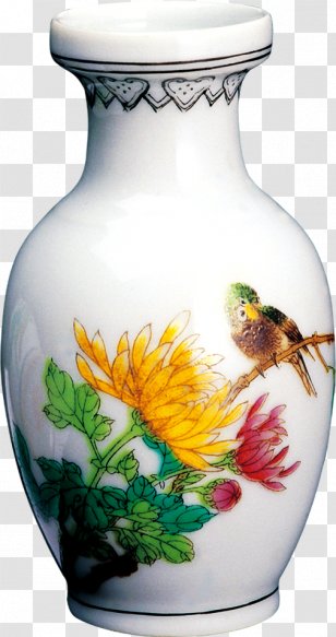 Vase Porcelain Blue And White Pottery Chinoiserie - Antique Transparent PNG