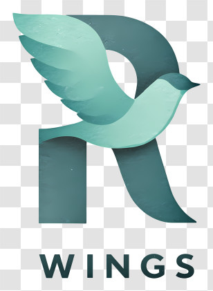 Wings Logo - Wings R Letter Logo Transparent PNG