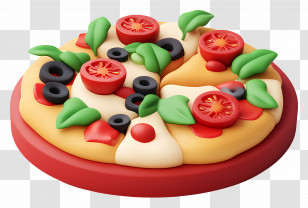 Vegetarian Pizza - Vegetable Pizza Food Transparent PNG