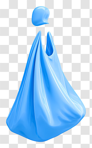 Plastic Bag Free Day - Blue Plastic Shopping Bag Transparent PNG