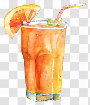 Smoothie - Orange Juice Drink Transparent PNG