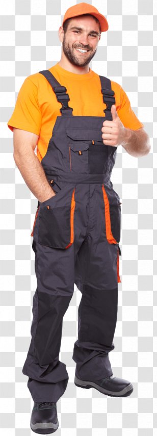 construction foreman laborer worker personal protective equipment hazardous material suits delivery man transparent png construction foreman laborer worker