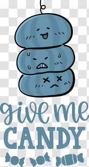 Give Me Candy Halloween Trick Or Treat Transparent PNG