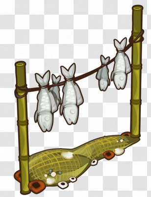 Fishing Rods Tropical Woody Bamboos Rope - Fish Transparent PNG