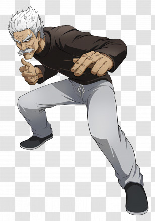 Bang - Martial Arts Anime Character Transparent PNG