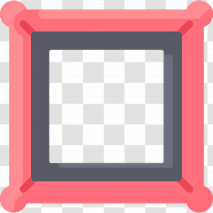 Photo Frame - Red Square Frame For Decoration Transparent PNG