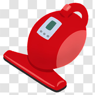 Icon - Red Vacuum Cleaner Transparent PNG