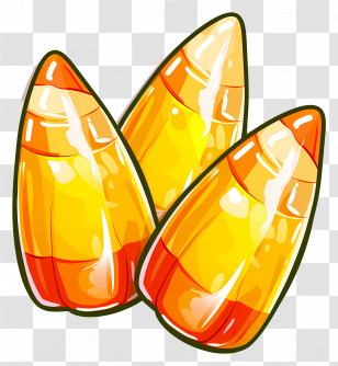 Candy Corn - Sweet Candy Corn For Halloween Treats Transparent PNG