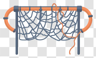 Basketball Hoop - Broken Goal Net Illustration Transparent PNG