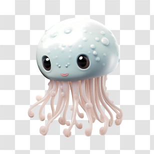 World Jellyfish Day - Cute Jellyfish With Big Eyes Transparent PNG