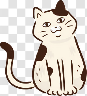 Icon - Cartoon Cat Illustration Transparent PNG
