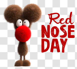 Red Nose Day - Red Nose Day Charity Character Transparent PNG