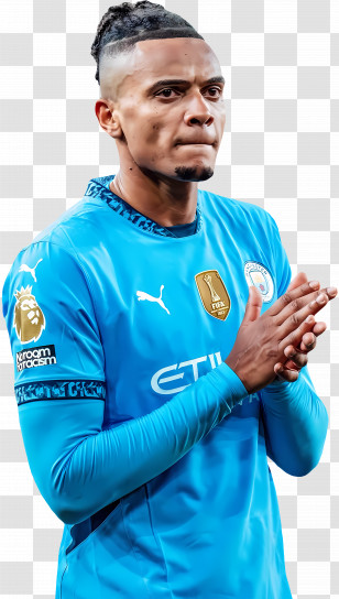Manuel Akanji - Football Player In Blue Jersey Transparent PNG