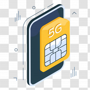 Phone Memory - 5G SIM Card Icon Transparent PNG