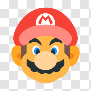 Luigi Mario - Iconic Mario Face Transparent PNG