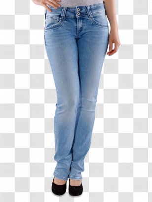 Jeans T-shirt Denim Three Quarter Pants - Watercolor - Blue Transparent PNG