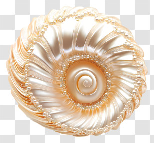 Seashell - Elegant Pearl Shell Transparent PNG