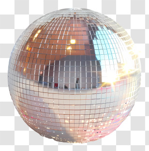 Disco Ball - Shiny Reflective Disco Ball Transparent PNG