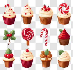Cupcakes - Desserts And Candies Illustration Transparent PNG