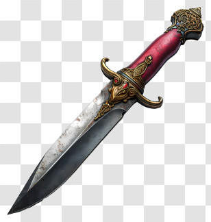 Knife - Ornate Decorative Dagger With Intricate Design Transparent PNG
