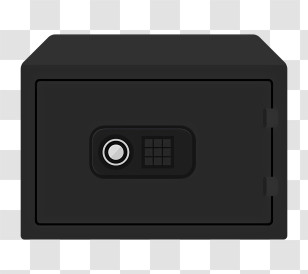 Business - Black Safety Deposit Box Illustration Transparent PNG