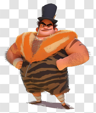 The Croods - Quirky Cartoon Character In Costume Transparent PNG