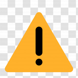 Warning Emoji - Warning Sign Symbol Illustration Transparent PNG