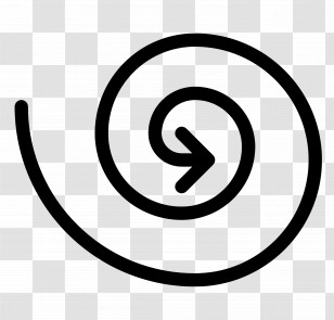 Spiral Arrow - Spiral Arrow Icon Showing Direction Transparent PNG