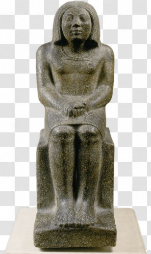 Statue Sculpture Art Figurine The Angel Seated On Stone Of Tomb - Memorial - Ancient Egyptian Ankh Transparent PNG