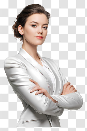 Successful Business Woman - Woman In White Suit Transparent PNG