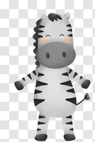Cute Zebra
 - Cute Cartoon Zebra Character Transparent PNG
