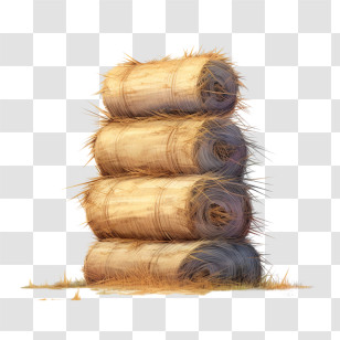 Hay Bale
 - Stacked Hay Bales In A Farm Setting Transparent PNG