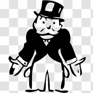 Rich Uncle Pennybags Monopoly T-shirt Pocket Sweatshirt - Man - Logo Transparent PNG
