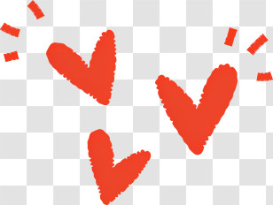 Heart - Red Hearts Symbolizing Love Transparent PNG