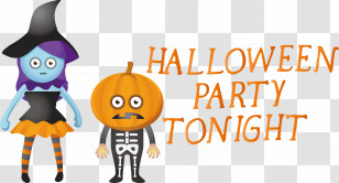 Halloween Halloween Party Tonight Transparent PNG