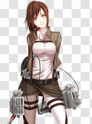 Sasha Braus Mikasa Ackerman Eren Yeager Armin Arlert Hange Zoe - Cartoon - Aot Skin Hair Transparent PNG
