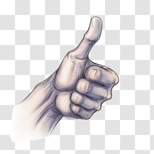 Thumbs Up - Thumbs Up Gesture Illustration Transparent PNG