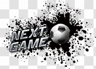 BÃ¼yÃ¼kÃ§ekmece Logo Brand Black And White - Ink Football Background Transparent PNG