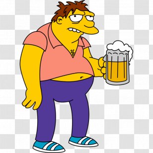 Barney Gumble Homer Simpson Rubble Disco Stu Edna Krabappel - Human Behavior - Stinson Poster Transparent PNG