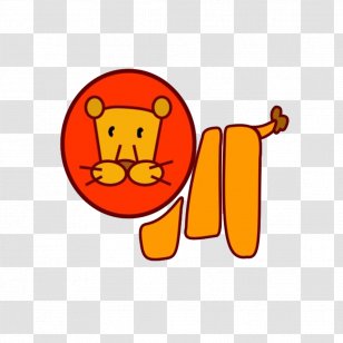 Cartoon Lion Clip Art - Text - Little Stick Figure Transparent PNG