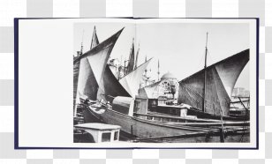 Sail Schooner Clipper Barque Yawl - Black And White Transparent PNG